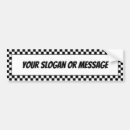 Search for checkers bumper stickers Black and white