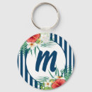 Search for flower monogram key rings For her