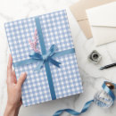 Search for blue gingham wrapping paper Plaid