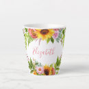 Search for sunflower floral mugs Vintage
