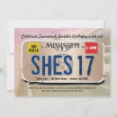 Search for girls 17th birthday invitations For her