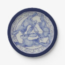 Search for blue and white rabbit plates Bunny