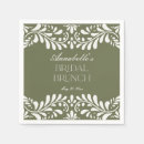 Search for dark olive green napkins For her