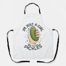 Search for funny vegan aprons Green