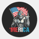 Search for american bigfoot stickers Stars and stripes