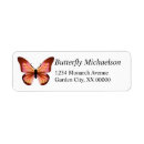 Search for butterfly design return address labels Nature