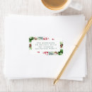 Search for fern return address labels Watercolor greenery