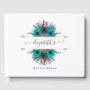Search for peacock guest books Elegant