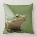 Search for green frog cushions Tree frogs