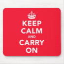 Search for keep calm carry on mousepads Mousemat