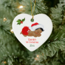 Search for santa hat christmas tree decorations Baby's first christmas