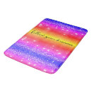 Search for rainbow bath mats Glitter