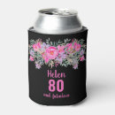 Search for 80th birthday can coolers Pink