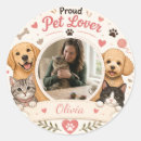 Search for pet lover stickers Round