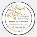 Search for hand sanitizer stickers Typography