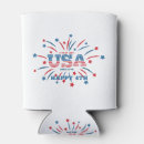 Search for red white blue can coolers 4th of july