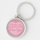 Search for love word key rings Typography