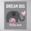 Search for pink elephant nursery art Wall