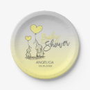 Search for gender neutral baby elephant plates Party