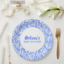 Search for floral baby shower plates Vintage