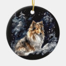Search for sheltie christmas tree decorations Collie