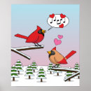 Search for cardinals in winter posters Landscape