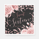 Search for black and gold sweet sixteen napkins Glitter