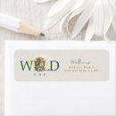 Search for first birthday return address labels Safari