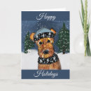 Search for airedale christmas cards Santa