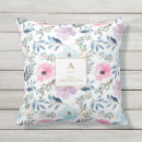 Search for blue flower cushions Watercolor flowers