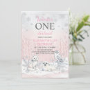 Search for silver 1st birthday invitations Pink