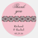 Search for geometric thank you stickers Pink