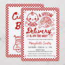Search for special delivery invitations Pizza party