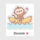 Search for funny banana cartoon stickers Monkey