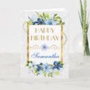 Search for summer flower birthday cards Blue