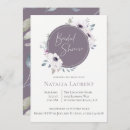 Search for violet bridal shower invitations Botanical