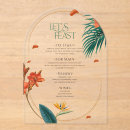 Search for paradise wedding invitations Gold