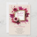 Search for magenta bridal shower invitations Flowers
