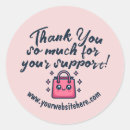 Search for thank you customer stickers Small business