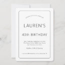 Search for female 40th birthday invitations Male or female