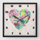 Search for pink heart clocks Pretty