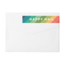 Search for rainbow stripes return address labels Fun