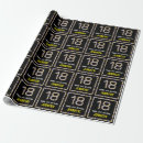 Search for 18th birthday wrapping paper 18 years old