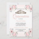 Search for light pink quinceanera invitations Floral