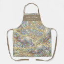 Search for multi sequins print aprons Black
