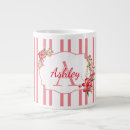 Search for floral stripe mugs Pink