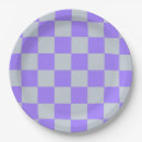Search for purple gingham paper plates Chequered