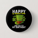 Search for st patricks day birthday badges Leprechaun