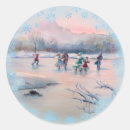 Search for vintage ice skating stickers Winter