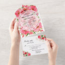 Search for watercolor peonies wedding invitations All in one